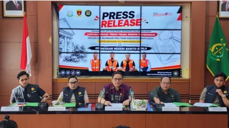 Berkali Kali Mangkir, Empat Pejabat PDAM Batola Resmi Ditahan