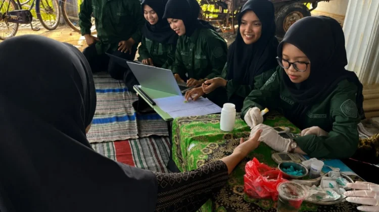 Antasan Screening, Upaya Mahasiswa ULM Tingkatkan Deteksi Dini Stroke
