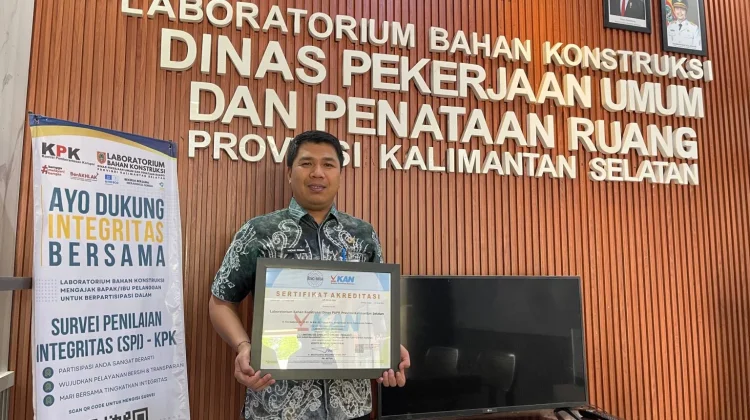 Laboratorium PUPR Kalsel Kembali Terakreditasi, Tambah Tiga Parameter Pengujian