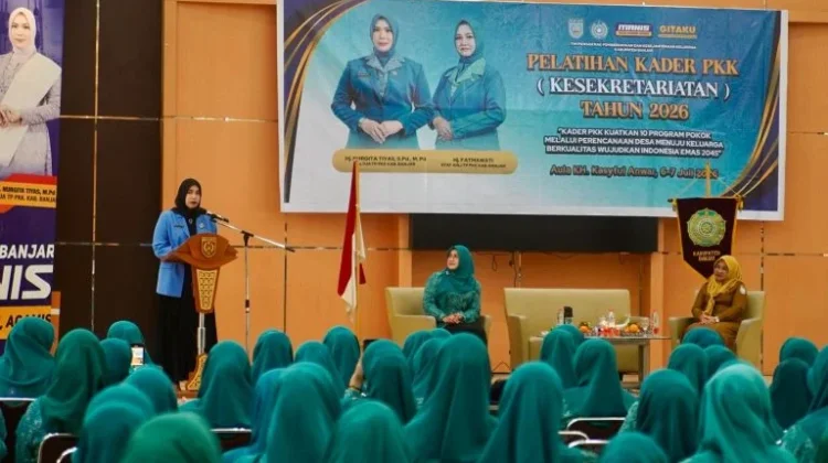 TP PKK Banjar Latih Para Kader Sekretariat Susun Program dan Anggaran Desa
