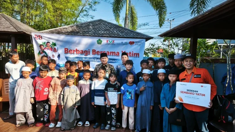 Rumah Zakat Kalsel Ajak 50 Anak Yatim Berbagi Kebahagiaan