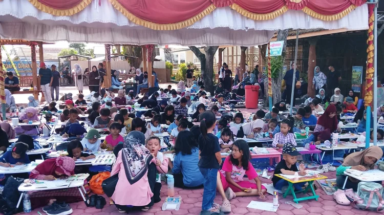 Peringati Hari Anak Nasional, Pemuda Membangun Banua Gelar Lomba Mewarnai