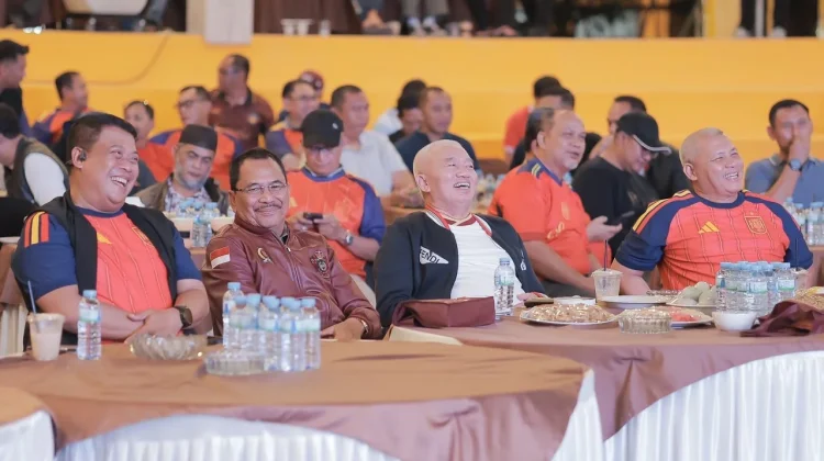 Ketua DPRD Kalsel Meriahkan Nobar Final Piala Dunia