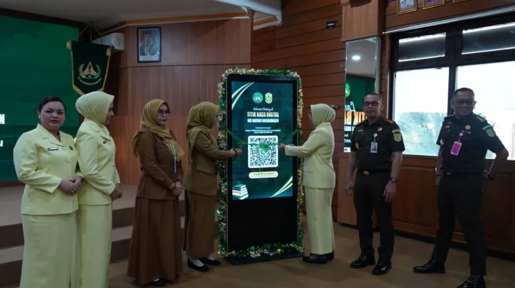 IAD Kejaksaan Negeri Banjarmasin dan Dispersip Launching Titik Baca Digital