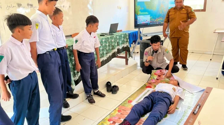 Tanamkan Mitigasi sejak Dini, BPBD Balangan Edukasi Bencana di Sekolah