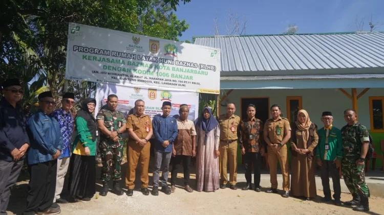 Kolaborasi BAZNAS dan TNI Hadirkan Hunian Nyaman bagi Warga Landasan Ulin