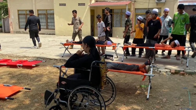 Edukasi Bencana, BPBD Balangan Gelar Simulasi Evakuasi Sekolah
