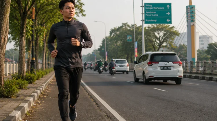 Ramai Tren Lari, Pelari Diminta Tetap Tertib di Jalan