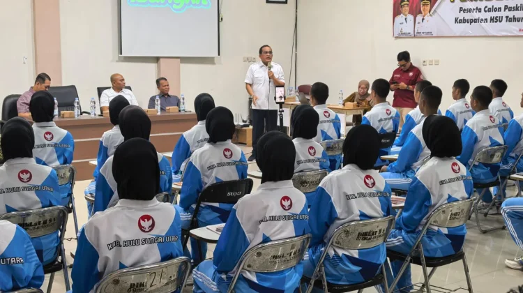 Bupati HSU Berpesan Kepada Paskibraka Jauhi Narkoba dan Manfaatkan Peluang