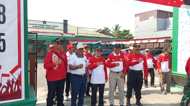 Semarak HUT Kemerdekaan RI, BNNK Tabalong Ikuti Napak Tilas Perjuangan