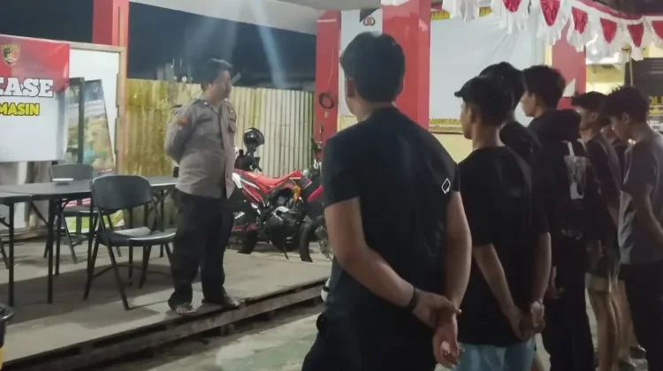 Polsek Banjarmasin Utara Sita Sejumlah Motor dengan Knalpot Brong