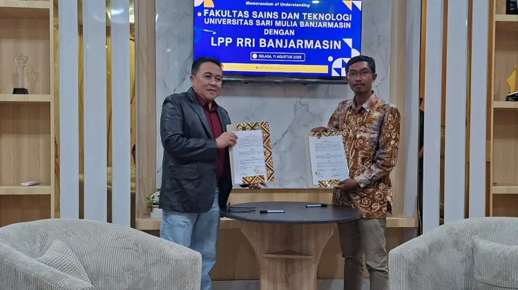 RRI Banjarmasin dan Fakultas Sains dan Teknologi Universitas Sari Mulia Teken MoU
