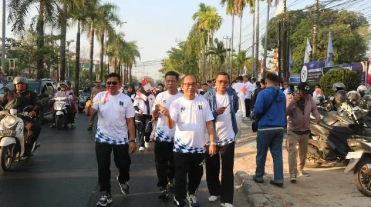 Semarak Hari Pengayoman ke-81, Kemenkum Kalsel Gelar Fun Walk