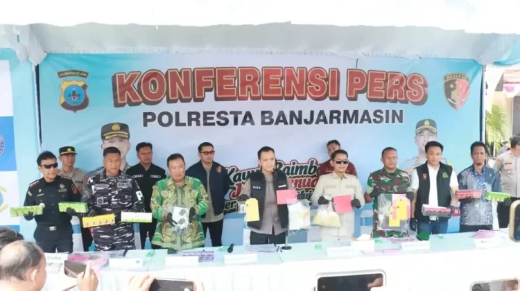 Polresta Banjarmasin Sita 16 Ribu Bungkus Rokok Berbagai Merek