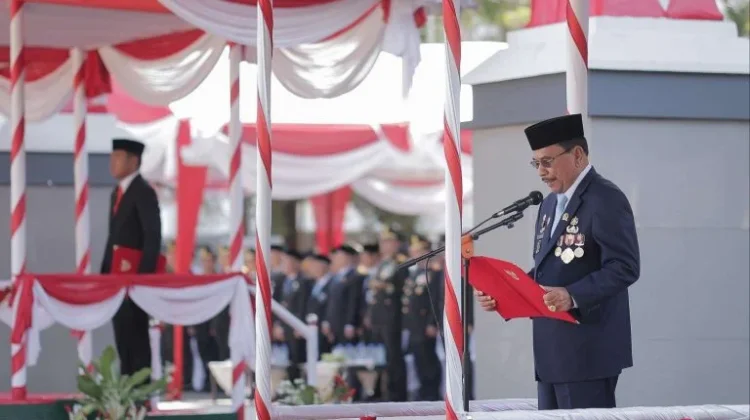 HUT ke-81 RI, Ketua DPRD Kalsel Bacakan Teks Proklamasi Kemerdekaan