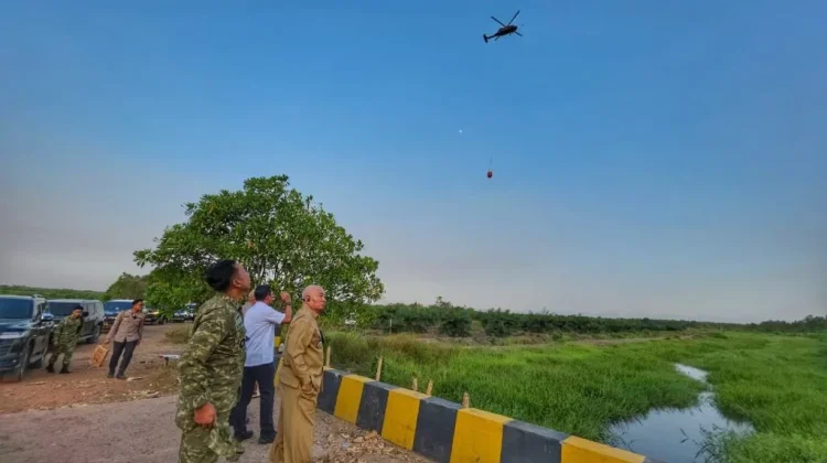 Gubernur Cek Irigasi di Cindai Alus, Air Jadi Kendala Karhutla