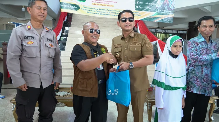 Semangat Berbagi Harjad ke-500 Banjarmasin, Ratusan Sembako Diberikan