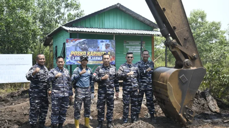 Dankodaeral XIII Tinjau Lokasi Karhutla di Kabupaten Banjar