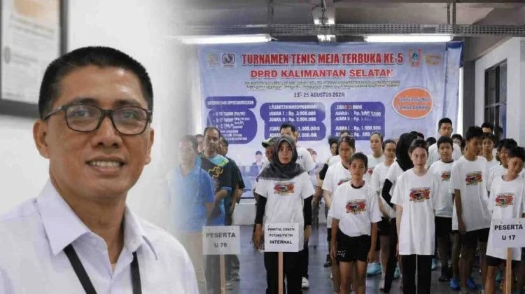 Bank Kalsel Dukung Turnamen Tenis Meja DPRD Kalsel