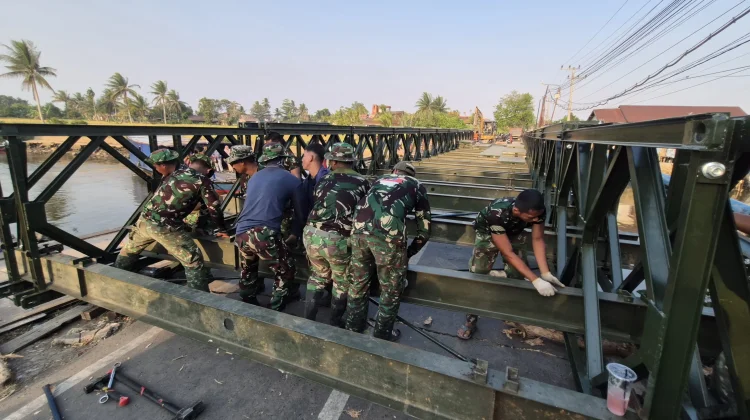 Masuki Tahap Akhir, Jembatan Modular di Mantuil terus Dikebut