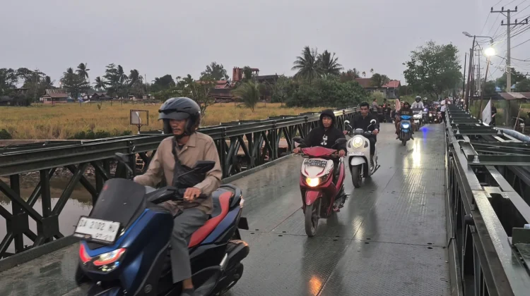 Jembatan Modular Mantuil Resmi Dibuka, Akses Darat Warga Pulih
