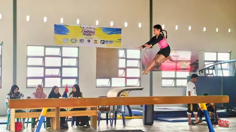 HSU Sukes Gelar Kejuaraan Senam Artistik Open U-15 se-Kalsel
