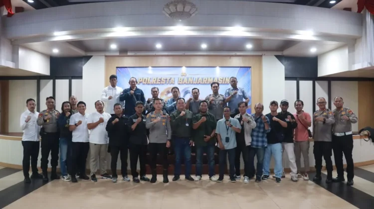 Polresta Banjarmasin Ajak Media Perkuat Sinergi, Tangkal Informasi Keliru