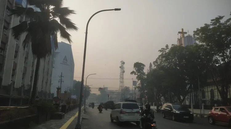 Kalsel Cerah Berawan dan Diselimuti Kabut Asap