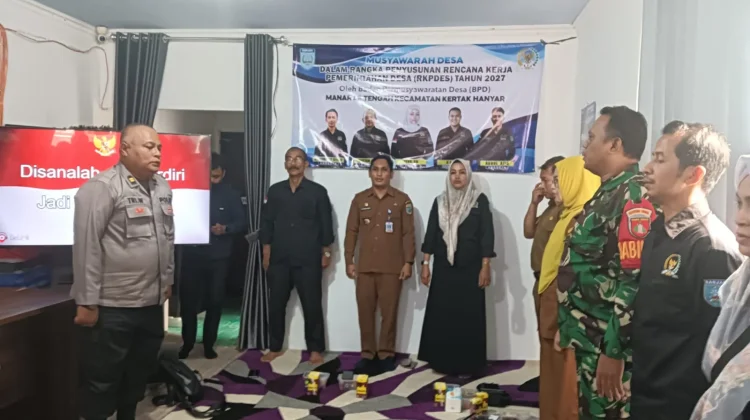 BPD Manarap Tengah Gelar Musdes RKPDes 2027 dan Kukuhkan Ketua RT Terpilih