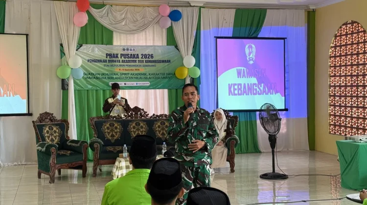Bekali Mahasiswa, Babinsa Ingatkan Bijak Bermedia Sosial