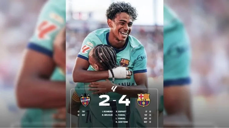 Yamal Cetak Brace, Barcelona Taklukkan Levante 4-2