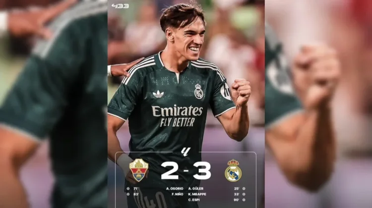 Gol Menit Akhir Espi Bawa Real Madrid Menang Dramatis atas Elche