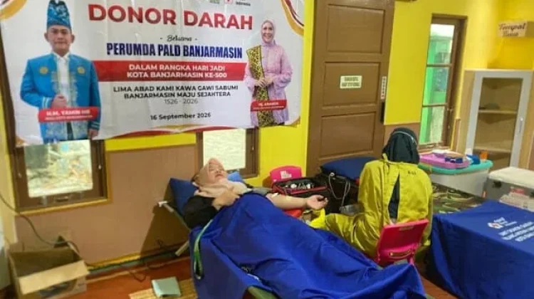 Peduli Stok Darah, Perumda PALD Gandeng PMI Banjarmasin Laksanakan Donor Darah