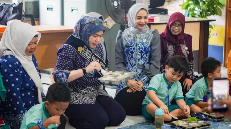 Bunda PAUD Banjarbaru Pantau Tumbuh Kembang dan Gizi Anak
