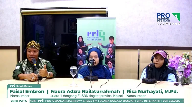 Naura Juara Dongeng FLS3N, Angkat Kisah Budaya Banjar