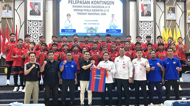 Pelepasan Tim Wasaka Muda Indonesia U13 menuju Piala Soeratin Nasional 2026