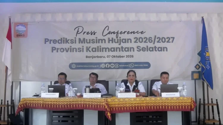 BMKG Prediksi Musim Hujan Kalsel Dimulai November 2026