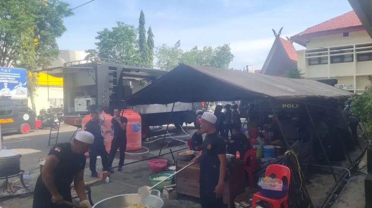 Layani Jamaah Haul Polresta Banjarmasin Turunkan Randurlap