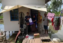 BPBD Salurkan Logistik, Korban  Angin Puting Beliung
