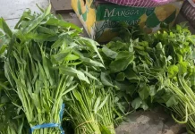 Sayuran Hijau di Pasar Pandu Naik jelang Ramadan