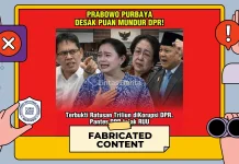 Hoaks: Prabowo dan Purbaya Desak Puan Mundur dari DPR