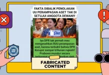 Hoaks: DPR Tolak RUU Perampasan Aset
