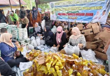 Sambut Ramadan, Diskoperindag HSU Salurkan Sembako Bersubsidi