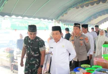 Kawal Pasar Ramadan, Polres Balangan Imbau Warga Jaga Ketertiban