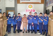 BPBD Balangan dan Damkar Kalsel Perkuat Sinergi Penanganan Bencana