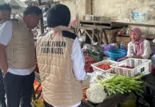 Satgas Pangan Polda Kalsel Pantau Pasar Antasari Banjarmasin