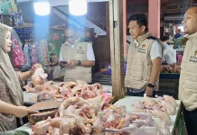 Satgas Pangan Polda Kalsel Cek Harga di Pasar Kuripan