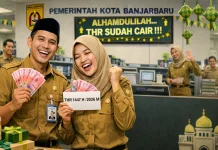 Kabar Baik! Seluruh ASN hingga PJLOP Pemkot Banjarbaru Terima THR Tepat Waktu