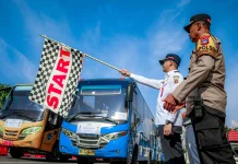Pemko Banjarbaru Berangkatkan Warga ke Banua Anam lewat Mudik Gratis 2026