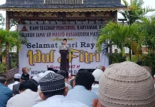 Mesjid Hasanuddin Majedi Banjarmasin Gelar Sholat Idul Fitri 1447 H